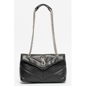 Geanta crossbody de piele ecologica cu aspect matlasat Belzer