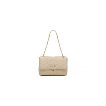 Geanta crossbody de piele ecologica cu aspect matlasat