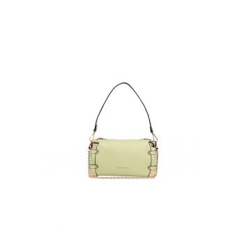 Geanta crossbody de piele ecologica cu detaliu detasabil de lant