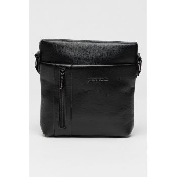 Geanta crossbody de piele ecologica cu logo