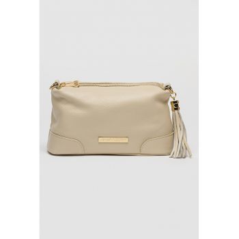 Geanta crossbody din piele cu compartimente multiple