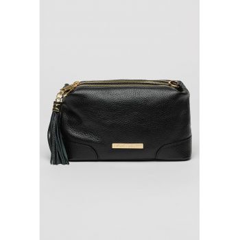 Geanta crossbody din piele cu compartimente multiple