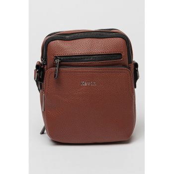 Geanta crossbody din piele ecologica cu aspect texturat