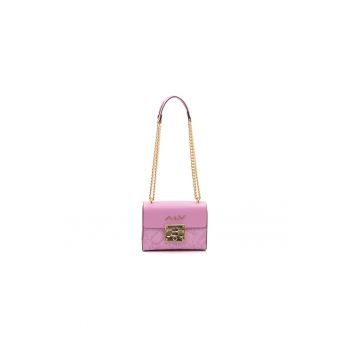 Geanta crossbody din piele ecologica cu bareta din lant