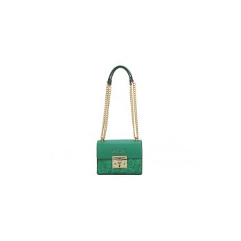 Geanta crossbody din piele ecologica cu bareta din lant