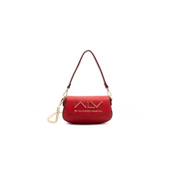 Geanta crossbody din piele ecologica cu clapa