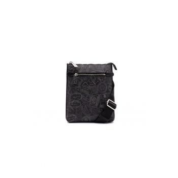 Geanta crossbody din piele ecologica cu imprimeu