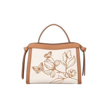 Geanta cu model floral si bareta