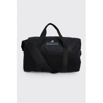 Geanta duffle din material textil cu imprimeu
