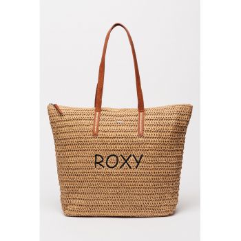 Geanta shopper cu aspect tesut In The Tropics