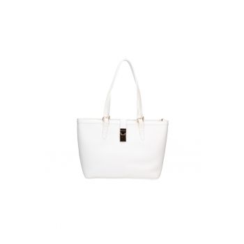Geanta shopper de piele ecologica cu bareta detasabila