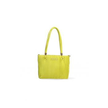Geanta shopper striata cu bareta detasabila