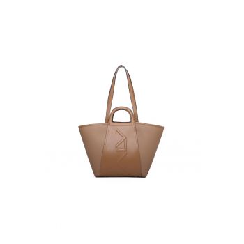 Geanta tote din piele ecologica cu logo in relief