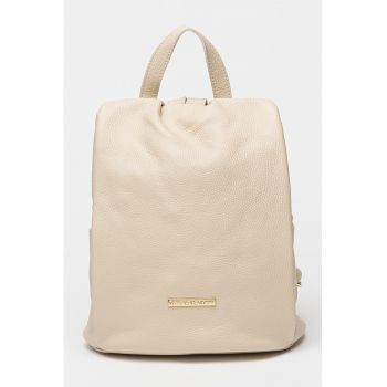 Rucsac de piele cu bareta detasabila cu model