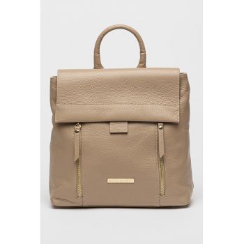 Rucsac de piele cu clapa