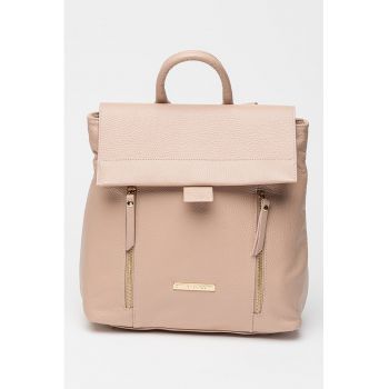 Rucsac de piele cu clapa