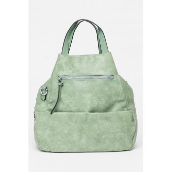 Rucsac de piele ecologica cu aspect texturat