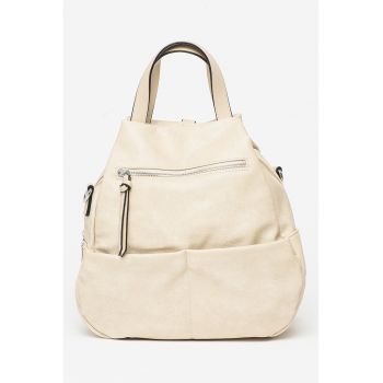 Rucsac de piele ecologica cu aspect texturat