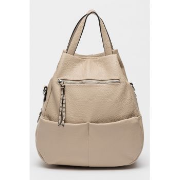 Rucsac de piele ecologica cu aspect texturat