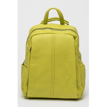 Rucsac de piele ecologica cu buzunare multiple