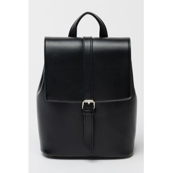 Rucsac de piele ecologica cu clapa