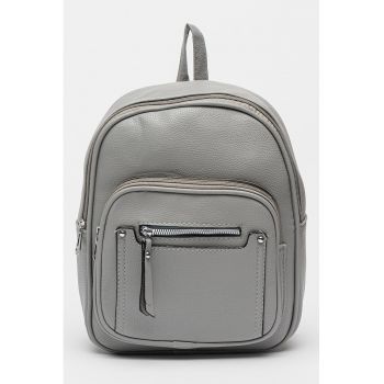 Rucsac din piele ecologica cu buzunare multiple