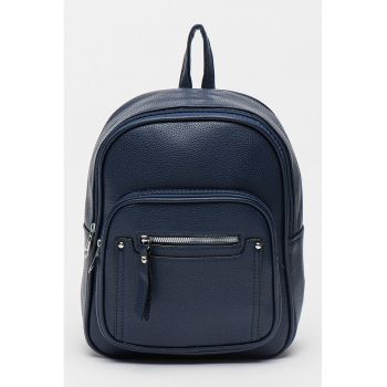 Rucsac din piele ecologica cu buzunare multiple