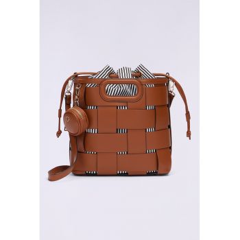 Geanta bucket de piele ecologica