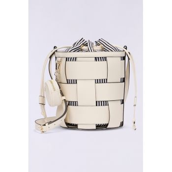 Geanta bucket de piele ecologica