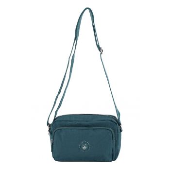 Geanta crossbody cu aplicatie logo