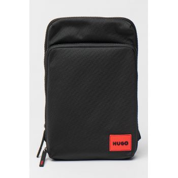 Geanta crossbody cu aplicatie logo