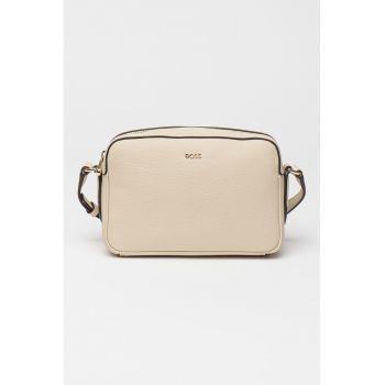 Geanta crossbody de piele cu aspect texturat