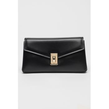 Geanta crossbody de piele cu bareta din lant Meridiana