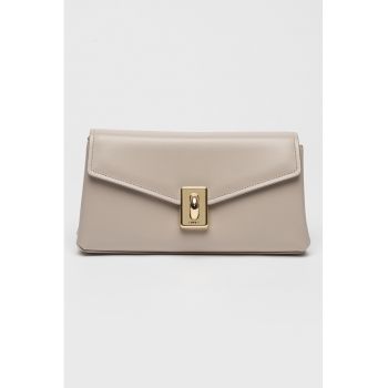 Geanta crossbody de piele cu bareta din lant Meridiana