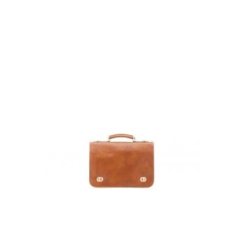 Geanta crossbody de piele cu clapa 211473