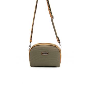 Geanta crossbody de piele ecologica cu aspect texturat