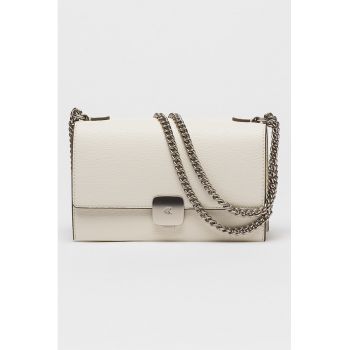 Geanta crossbody de piele ecologica cu bareta de lant