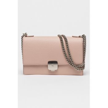 Geanta crossbody de piele ecologica cu bareta de lant