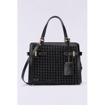 Geanta crossbody de piele ecologica cu bareta detasabila