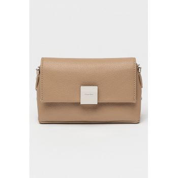 Geanta crossbody de piele ecologica cu bareta din lant
