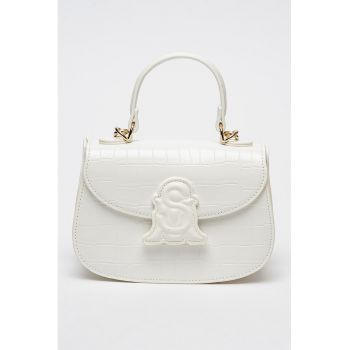 Geanta crossbody de piele ecologica cu bareta lant Bcollie
