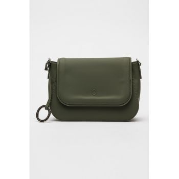 Geanta crossbody de piele ecologica cu clapa