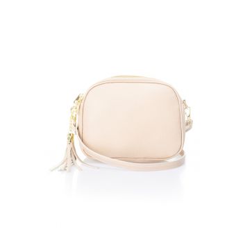 Geanta crossbody din piele cu bareta detasabila