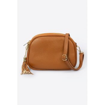 Geanta crossbody din piele cu bareta detasabila