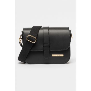 Geanta crossbody din piele cu clapa