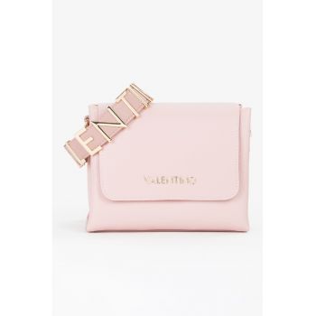 Geanta crossbody din piele ecologica cu aplicatie logo metalica Alexia