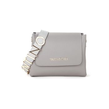 Geanta crossbody din piele ecologica cu aplicatie logo metalica Alexia