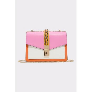 Geanta crossbody din piele ecologica cu bareta din lant