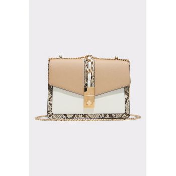 Geanta crossbody din piele ecologica cu bareta din lant