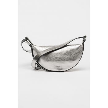 Geanta crossbody semiluna din piele